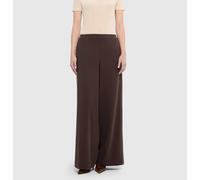 Stretch-Hose MAC "CORALIE", Damen, Gr. 46, Länge 34, truffle braun, Web, Obermaterial: 91% Polyester, 9% Elasthan, bequem lang, Hosen, Seitliche Eingrifftaschen mit Reißverschluss (44064440-46) truffl