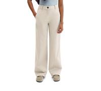 Stretch-Hose MARC O'POLO, Damen, Gr. 40, N-Gr, linen beige, Twill, Obermaterial: 56% Baumwolle, 41% Lyocell, 3% Elasthan, lang, Hosen, straight leg, aus Brushed Cotton Twill (41765364-40) linen beige