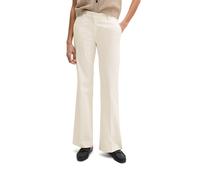 Stretch-Hose MARC O'POLO "MARTHE Flared", Damen, Gr. 40, N-Gr, weiß cotton, Web, Obermaterial: 58% Baumwolle, 32% Modal, 7% Polyester, 3% Elasthan, ausgestellt lang, Hosen, Model MARTHE flared fit, su