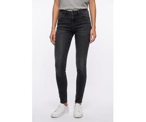Stretch-Hose QS, Damen, Gr. 40, Länge 30, dunkelgrau, Denim/Jeans, Obermaterial: 99% Baumwolle, 1% Elasthan. Futter: 70% Polyester, 30% Baumwolle, unifarben, skinny fit lang, Hosen, Slim Fit Jeans mit