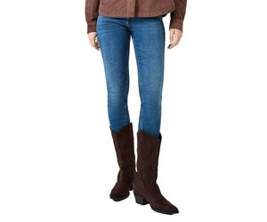 Stretch-Hose QS, Damen, Gr. 40, Länge 30, mid blau, Denim/Jeans, Obermaterial: 99% Baumwolle, 1% Elasthan. Futter: 70% Polyester, 30% Baumwolle, unifarben, skinny fit lang, Hosen, Slim Fit Jeans mit S