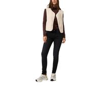Stretch-Hose QS, Damen, Gr. 42, Länge 32, schwarz, Denim/Jeans, Obermaterial: 99% Baumwolle, 1% Elasthan. Futter: 70% Polyester, 30% Baumwolle, unifarben, skinny fit lang, Hosen, Slim Fit Jeans mit St
