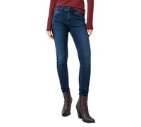 Stretch-Hose QS, Damen, Gr. 44, Länge 30, blau, Denim/Jeans, Obermaterial: 99% Baumwolle, 1% Elasthan. Futter: 70% Polyester, 30% Baumwolle, unifarben, skinny fit lang, Hosen, Slim Fit Jeans mit Stret