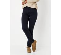 Stretch-Hose RELAXED "Meine beste Freundin Slim", Damen, Gr. 38K, Kurz, blau (navy 591), Web, Obermaterial: 69% Baumwolle CO. 29% Polyester PES. 2% Elasthan EL., unifarben, slim fit normal, Hosen, in 