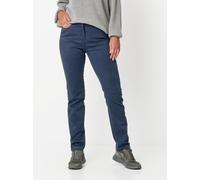 Stretch-Hose RELAXED "Meine beste Freundin Slim", Damen, Gr. 50, Lang, blau (mid blau 057), Web, Obermaterial: 69% Baumwolle CO. 29% Polyester PES. 2% Elasthan EL., unifarben, slim fit normal, Hosen, 