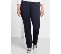 Stretch-Hose SHEEGO, Damen, Gr. 52, Normalgrößen, blau (marine), 97% Baumwolle, 3% Elasthan, unifarben, Hosen (29599266-52) marine
