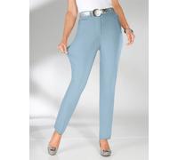 Stretch-Hose STEHMANN, Damen, Gr. 104, Langgrößen, blau (bleu), 72% Viskose, 25% Polyamid, 3% Elasthan, unifarben, lang, Hosen, Topseller (69861304-104) bleu