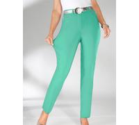 Stretch-Hose STEHMANN, Damen, Gr. 104, Langgrößen, grün (mint), 72% Viskose, 25% Polyamid, 3% Elasthan, unifarben, lang, Hosen, Topseller (98217825-104) mint