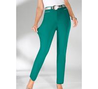 Stretch-Hose STEHMANN, Damen, Gr. 104, Langgrößen, grün (smaragdgrün), 72% Viskose, 25% Polyamid, 3% Elasthan, unifarben, lang, Hosen, Topseller (12521609-104) smaragdgrün