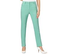 Stretch-Hose STEHMANN, Damen, Gr. 22, Kurzgrößen, grün (mint), 72% Viskose, 25% Polyamid, 3% Elasthan, unifarben, lang, Hosen, Topseller (81334540-22) mint