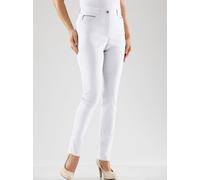 Stretch-Hose STEHMANN, Damen, Gr. 23, Kurzgrößen, weiß, 72% Viskose, 25% Polyamid, 3% Elasthan, unifarben, lang, Hosen, Topseller (615831-23) weiß