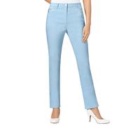 Stretch-Hose STEHMANN, Damen, Gr. 235, Extrakurzgrößen, blau (bleu), 72% Viskose, 25% Polyamid, 3% Elasthan, unifarben, lang, Hosen, Topseller (82008102-235) bleu