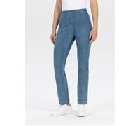 Stehmann, Ina-760W Schlupf-Jeans mit seitlichen Schlitzen Größe 36, Farbe frozy Cobalt