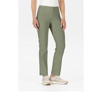 Stretch-Hose STEHMANN "INA", Damen, Gr. 36, N-Gr, vetiver, Web, Obermaterial: 72% Viskose, 25% Polyamid, 3% Elasthan, figurbetont knöchellang, Hosen, mit Stretch (91342420-36) vetiver