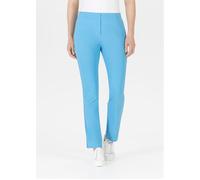Stretch-Hose STEHMANN "INA", Damen, Gr. 48, N-Gr, blau (bonnieblau,3703), Web, Obermaterial: 72% Viskose, 25% Polyamid, 3% Elasthan, figurbetont knöchellang, Hosen, mit Stretch (53446362-48) bonniebla