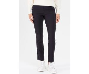 Stretch-Hose STEHMANN "INA", Damen, Gr. 48, N-Gr, blau (marine), Web, Obermaterial: 72% Viskose, 25% Polyamid, 3% Elasthan, unifarben, figurbetont knöchellang, Hosen, mit Stretch (65622662-48) marine