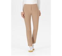 Stretch-Hose STEHMANN "INA", Damen, Gr. 48, N-Gr, braun (camel), Web, Obermaterial: 72% Viskose, 25% Polyamid, 3% Elasthan, casual, figurbetont knöchellang, Hosen, mit Stretch (48217324-48) camel
