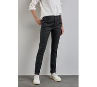 Stretch-Hose STREET ONE "Style YORK", Damen, Gr. 42, Länge 30, schwarz, Obermaterial: 79% Viskose, 18% Nylon, 3% Elasthan, slim fit lang, Hosen (30663828-42) schwarz
