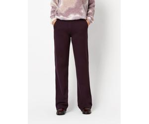 Stretch-Hose TONI "Jenny Wide Leg", Damen, Gr. 42, N-Gr, rot (wine), Web, Obermaterial: 70% Viskose, 25% Polyamid, 5% Elasthan, unifarben, weit knöchellang, Hosen, bi-elastisch, für eine bequeme Passf