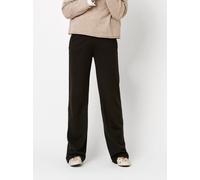 Stretch-Hose TONI "Jenny Wide Leg", Damen, Gr. 42, N-Gr, schwarz (schwarz braun), Web, Obermaterial: 70% Viskose, 25% Polyamid, 5% Elasthan, weit knöchellang, Hosen, bi-elastisch, für eine bequeme Pas