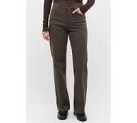 Stretch-Jeans ANGELS "LARA", Damen, Gr. 36, Länge 32, braun (chocolate used), Denim/Jeans, Obermaterial: 92% Baumwolle, 6% Polyester, 2% Elasthan, weit lang, Jeans, weite Passform, aus Baumwollmischun