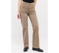 Stretch-Jeans ANGELS "LARA", Damen, Gr. 42, Länge 30, beige (truffle used), Denim/Jeans, Obermaterial: 93% Baumwolle, 5% Polyester, 2% Elasthan, weit lang, Jeans, weite Passform, aus Baumwollmischung,