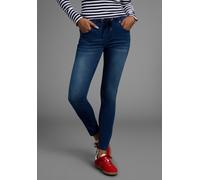 Stretch-Jeans ARIZONA, Damen, Gr. 50, N-Gr, blau (rinsed), Jersey, Obermaterial: 59% Baumwolle, 40% Polyester, 1% Elasthan, Basic, bequem knöchellang, Jeans, weites Bein, normale Leibhöhe, knöchellang