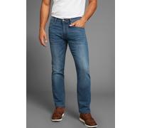 Stretch-Jeans ARIZONA, Herren, Gr. 32, Länge 32, blau used 32, Denim/Jeans, Obermaterial: 98% Baumwolle, 2% Elasthan, unifarben, Basic, straight fit lang, Jeans, gerade geschnittenes Bein, niedrige Le