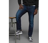 Stretch-Jeans ARIZONA, Herren, Gr. 40, Länge 32, dunkelblauus, Denim/Jeans, Obermaterial: 98% Baumwolle, 2% Elasthan, unifarben, Basic, straight fit lang, Jeans, gerade geschnittenes Bein, niedrige Le