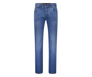 Stretch-Jeans ATELIER GARDEUR "Bennet", Herren, Gr. W34 L30, Länge 30, blau (stone used), Obermaterial: 99% Baumwolle CO. 1% Elasthan EL., uni, modern fit, Jeans, Vintage-Stil (21435054-34) stone used