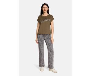 Stretch-Jeans CARTOON "Damen mit Muster", Damen, Gr. 40, Normalgrößen, grau (grau, grau), Obermaterial: 41% Baumwolle, 33% Viskose, 25% Polyester, 1% Elasthan, straight fit, Jeans (93821365-40) grau, 