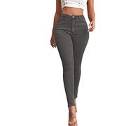 Stretch Jeans Damen, Slim Fit Jeanshose High Waist Skinny Denim Hosen Damen Jeggings Push Up Sexy Hose Casual Jeanshosen Röhrenjeans Bleistiftjean Sommerhose