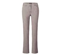 Stretch-Jeans GOLDNER "Denimhose mit Stretchkomfort", Damen, Gr. 48, N-Gr, beige (helltaupe), Obermaterial: 83% Baumwolle CO. 16% Polyester PES. 1% Elasthan EL., normal, Jeans, Ohne (23671445-48) hell
