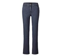 Stretch-Jeans GOLDNER "Denimhose mit Stretchkomfort", Damen, Gr. 50, N-Gr, blau (dunkelblau), Obermaterial: 83% Baumwolle CO. 16% Polyester PES. 1% Elasthan EL., normal, Jeans, Ohne (36295868-50) dunk