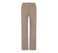 Stretch-Jeans GOLDNER "Klassische Denimhose, dezente Waschung", Damen, Gr. 50, N-Gr, beige (taupe), Obermaterial: 83% Baumwolle CO. 15% Polyester PES. 2% Elasthan EL., Jeans, keine/nicht Relevant (275