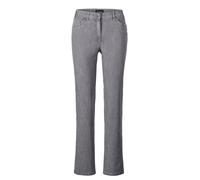 Stretch-Jeans GOLDNER "Kurzgröße Denimhose mit Stretchkomfort", Damen, Gr. 24, K-Gr, grau, Obermaterial: 83% Baumwolle CO. 16% Polyester PES. 1% Elasthan EL., normal, Jeans, Ohne (59094630-24) grau