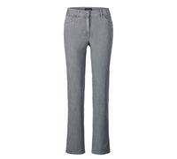Stretch-Jeans GOLDNER "Kurzgröße Denimhose mit Stretchkomfort", Damen, Gr. 25, K-Gr, grau, Obermaterial: 83% Baumwolle CO. 16% Polyester PES. 1% Elasthan EL., normal, Jeans, Ohne (43163343-25) grau
