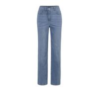 Stretch-Jeans GOLDNER "Kurzgröße Klassische Denimhose, dezente Waschung", Damen, Gr. 19, K-Gr, blau (hellblau), Obermaterial: 83% Baumwolle CO. 15% Polyester PES. 2% Elasthan EL., Jeans, keine/nicht R