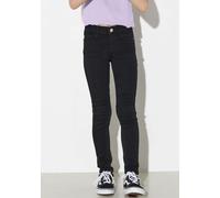 Stretch-Jeans KIDS ONLY "KONRAIN", Mädchen, Gr. 164, N-Gr, schwarz, Denim/Jeans, Obermaterial: 53% Viskose, 29% Baumwolle, 17% Polyester, 1% Elasthan, unifarben, skinny fit lang, Jeans (33938831-164)