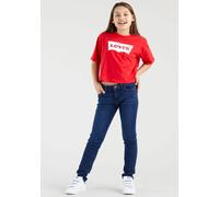 Stretch-Jeans LEVI'S KIDS "710™ SUPER SKINNY FIT JEANS", Mädchen, Gr. 16/164, N-Gr, blau (dunkelblau used denim), Denim/Jeans, Obermaterial: 70% Baumwolle, 29% Polyester, 1% Elasthan, unifarben, skinn