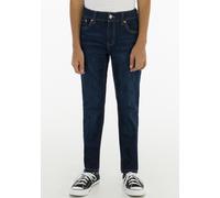 Stretch-Jeans LEVI'S KIDS "LVB 512 SLIM TAPER JEANS", Jungen, Gr. 16/176, N-Gr, blau (dunkelblau used), Denim/Jeans, Obermaterial: 72% Baumwolle, 23% Polyester, 4% Viskose, 1% Elasthan, normal, Jeans,