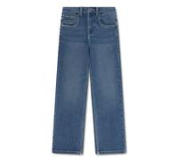 Stretch-Jeans LEVI'S KIDS "LVB STAY LOOSE TAPER JEANS", Jungen, Gr. 12 (152), N-Gr, blau (bandwagon w, o destruction), Denim/Jeans, Obermaterial: 62% Baumwolle, 31% Polyester, 5% Viskose, 2% Elasthan,
