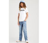 Stretch-Jeans LEVI'S KIDS "LVB STAY LOOSE TAPER JEANS", Jungen, Gr. 16 (176), N-Gr, blau (blau, denim, used), Denim/Jeans, Obermaterial: 67% Baumwolle, 29% Polyester, 3% Viskose, 1% Elasthan, Jeans, f