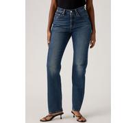 Stretch-Jeans LEVI'S "LV Jeans 501 CURVE BLACKS", Damen, Gr. 29, Länge 32, cold summer, Denim/Jeans, Obermaterial: 99% Baumwolle, 1% Elasthan, bequem lang, Jeans, mit gerader Beinform (71178560-29) co