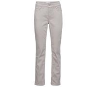 Stretch-Jeans MAC "Angela", Damen, Gr. 46, Länge 30, silber (silber30), Denim/Jeans, Obermaterial: 91% Baumwolle, 7% Elastomultiester, 2% Elasthan, unifarben, figurbetont lang, Jeans, schmal geschnitt