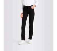 Stretch-Jeans MAC "Angela", Damen, Gr. 48, Länge 28, schwarz (schwarz, schwarz28), Denim/Jeans, Obermaterial: 98% Baumwolle, 2% Elasthan, unifarben, figurbetont lang, Jeans, schmal geschnitten (730275