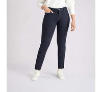Stretch-Jeans MAC "Dream", Damen, Gr. 32, Länge 28, blau (schwarz rinsewash28), Denim/Jeans, Obermaterial: 65% Baumwolle, 31% Polyester, 4% Elasthan, eng normal, Jeans, mit Stretch für den perfekten S