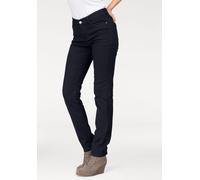 Stretch-Jeans MAC "Dream", Damen, Gr. 32, Länge 30, blau (dunkelblau rinsed), Denim/Jeans, Obermaterial: 65% Baumwolle, 31% Polyester, 4% Elasthan, clean, eng normal, Jeans, mit Stretch für den perfek