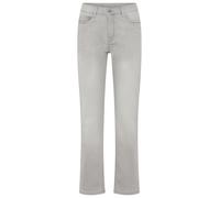 Stretch-Jeans MAC "Dream", Damen, Gr. 36, Länge 30, grau (midgrau destroyed wash), Denim/Jeans, Obermaterial: 89% Baumwolle, 9% Polyester, 2% Elasthan, eng normal, Jeans, mit Stretch für den perfekten