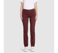 Stretch-Jeans MAC "Dream", Damen, Gr. 40, Länge 28, rot (bordeaux ppt), Denim/Jeans, Obermaterial: 88% Baumwolle, 8% Elastomultiester, 4% Elasthan, eng normal, Jeans, mit Stretch für den perfekten Sit